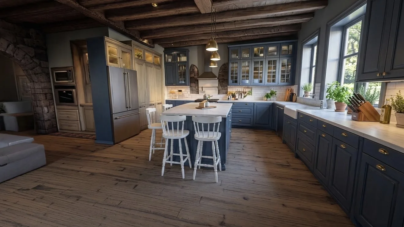 Kitchen — wide shot